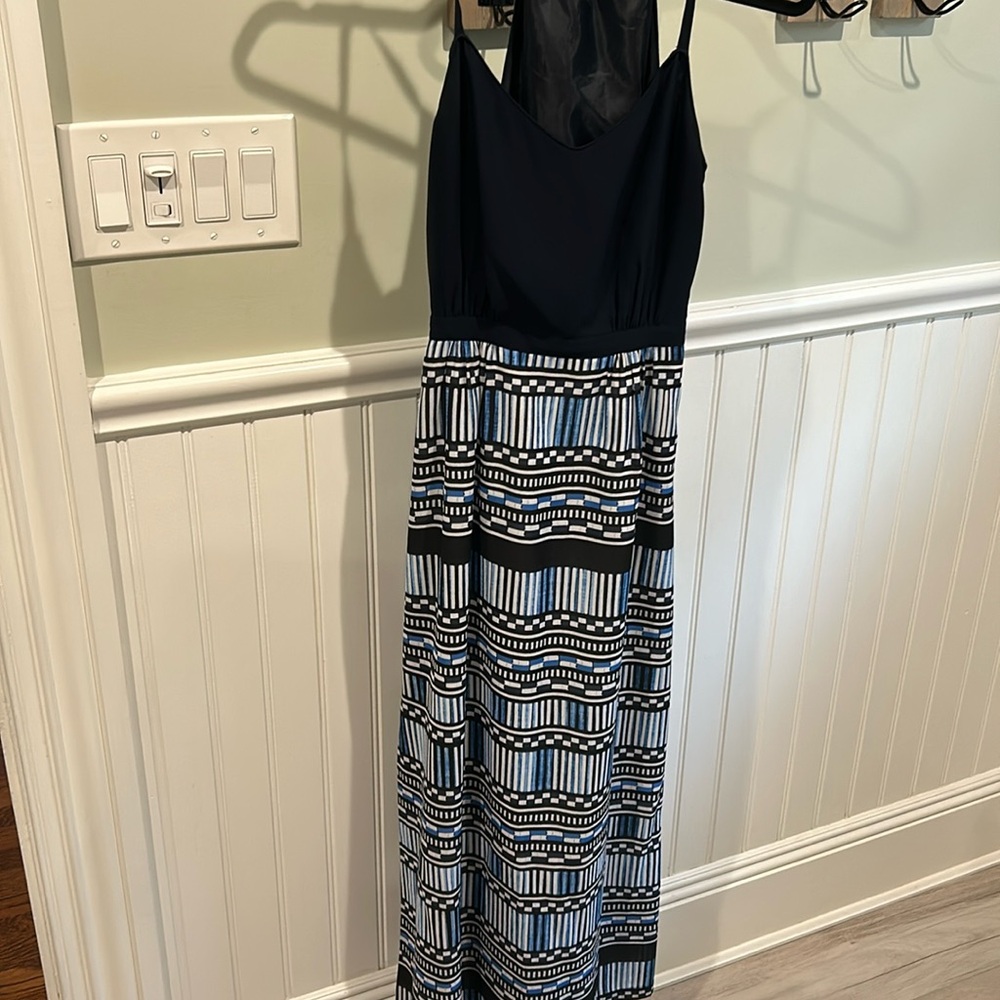 J crew Navy long maxi dress